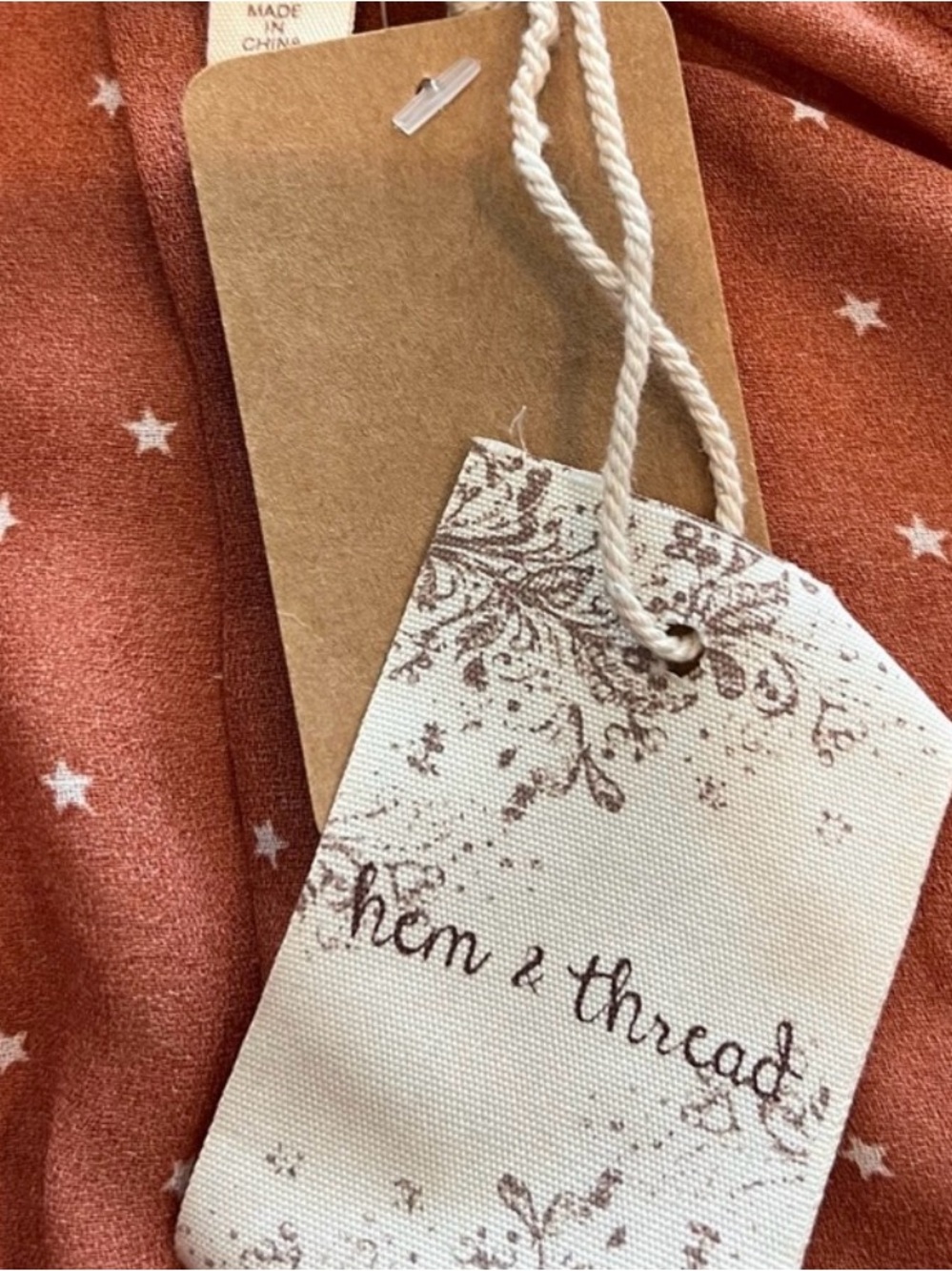 🌟 HEM & THREAD Flowy Star Wrap Blouse with Tie - Picture 6 of 7
